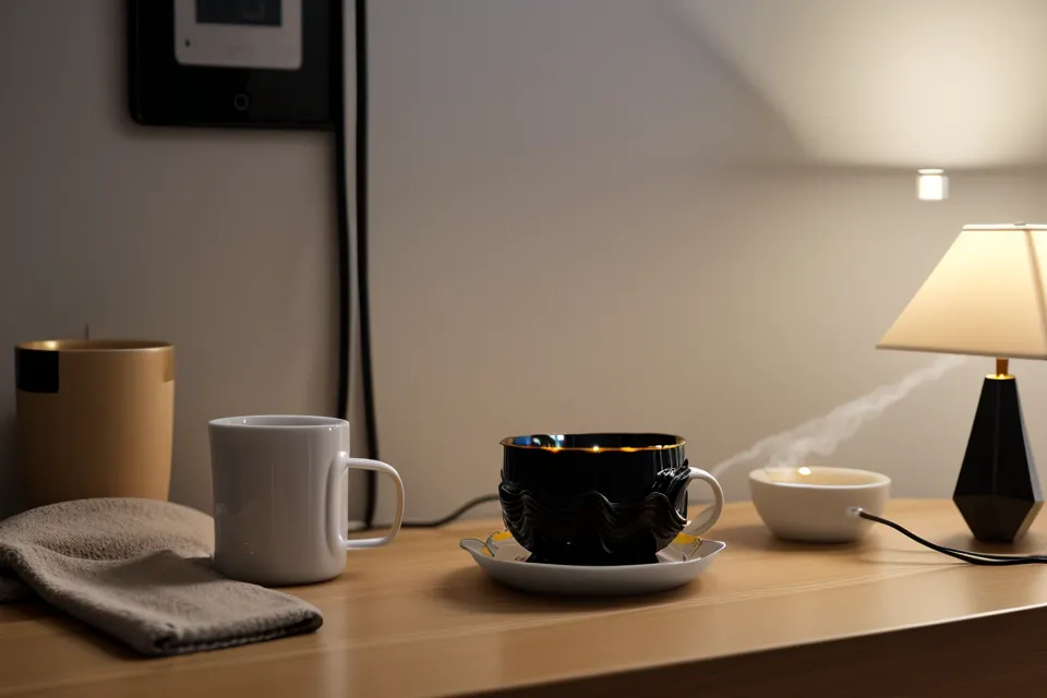 Hochwertige Kopfhörer auf einem minimalistischen Holztisch für Fokus-Sessions