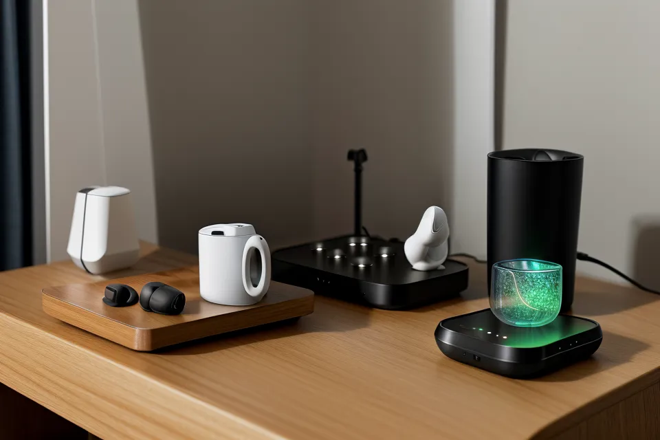 Projektleiterin nutzt neowake Frequenzen für eine regenerative Pause im Büro zur Reduktion kognitiver Belastung.
