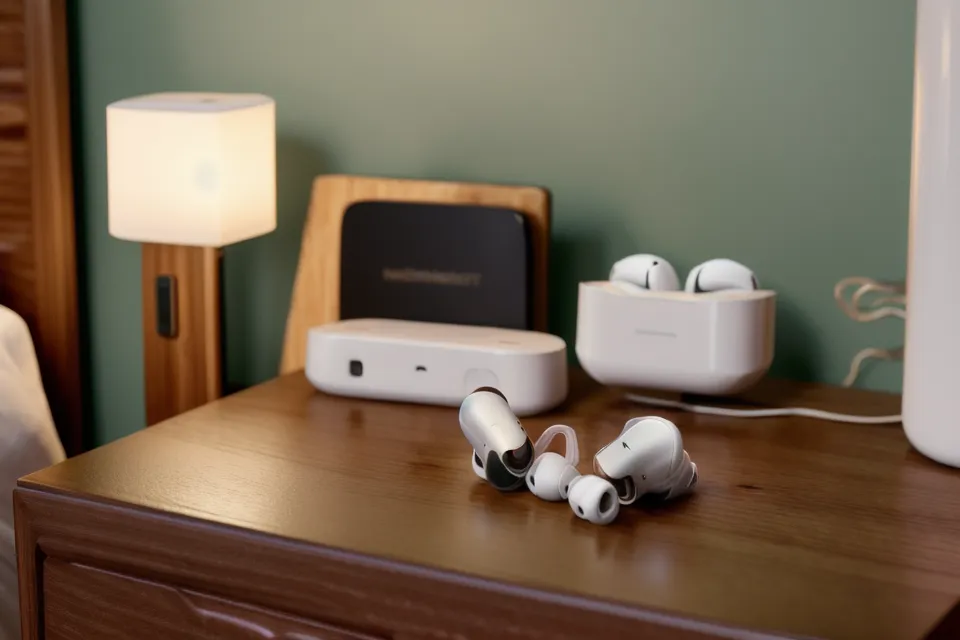 Nahaufnahme der neowake App mit 20-Minuten-Timer für eine Frequenz-Audio-Schlafsession